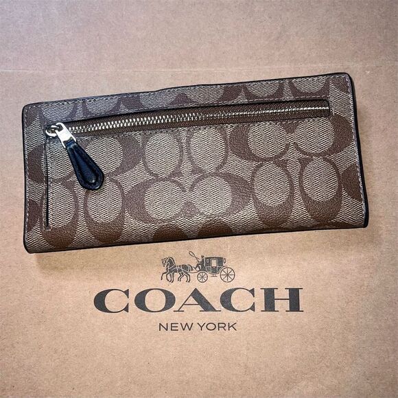 COACH Slim Wallet PreLoved Good Condition AUTHENTIC - Picture 2 of 5